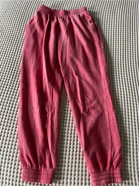 Cozy Pink Fleece Jogger Pants